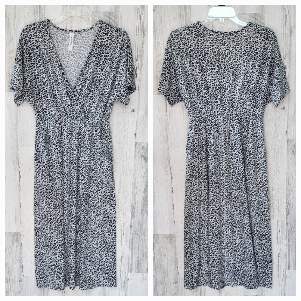 Animal Print Knit Like Dress